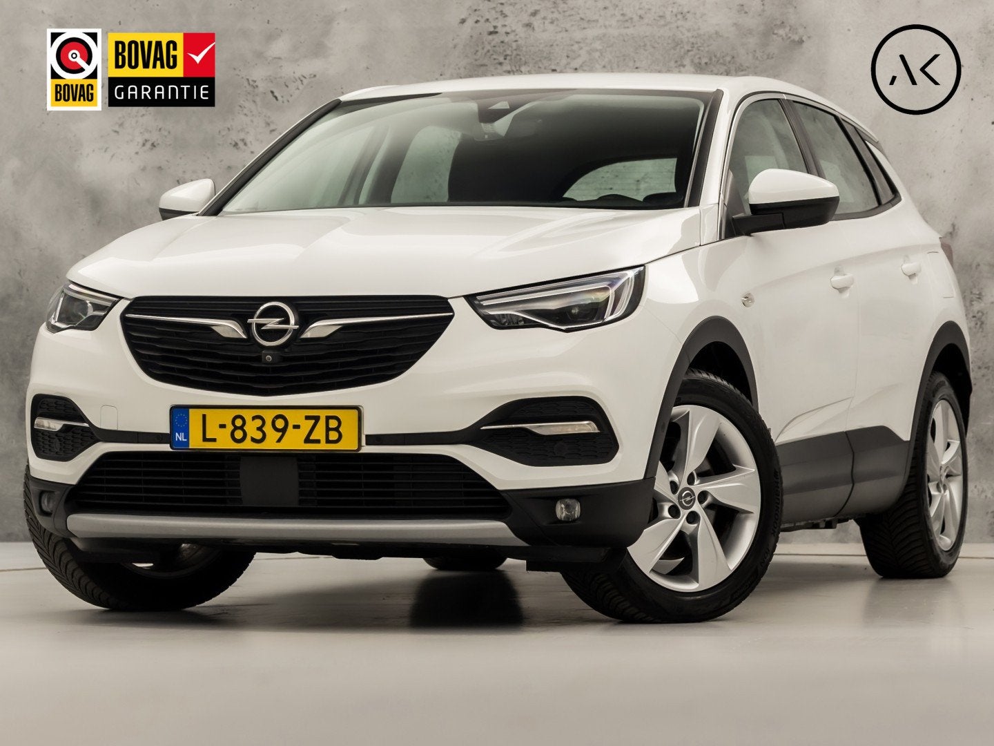Opel Grandland X 1.6 Turbo Hybrid Elegance 228Pk Automaat (S, Auto's, Opel, 4 cilinders, Leder en Stof, Wit, Bedrijf