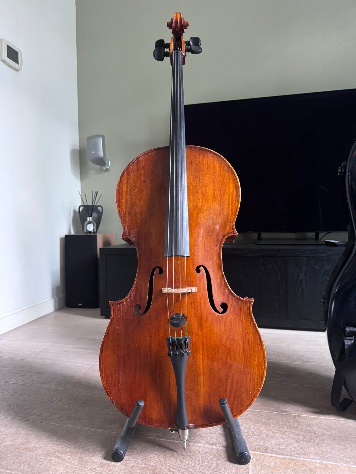 Complete cello met strijkstok en koffer, Ophalen, Zo goed als nieuw, Overige formaten, Met koffer