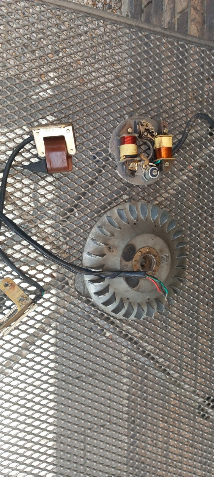 Vespa Oldtimer femsa Ontsteking Set - Vliegwiel en Bobine, Ophalen of Verzenden, Gebruikt, Overige typen, Overige merken