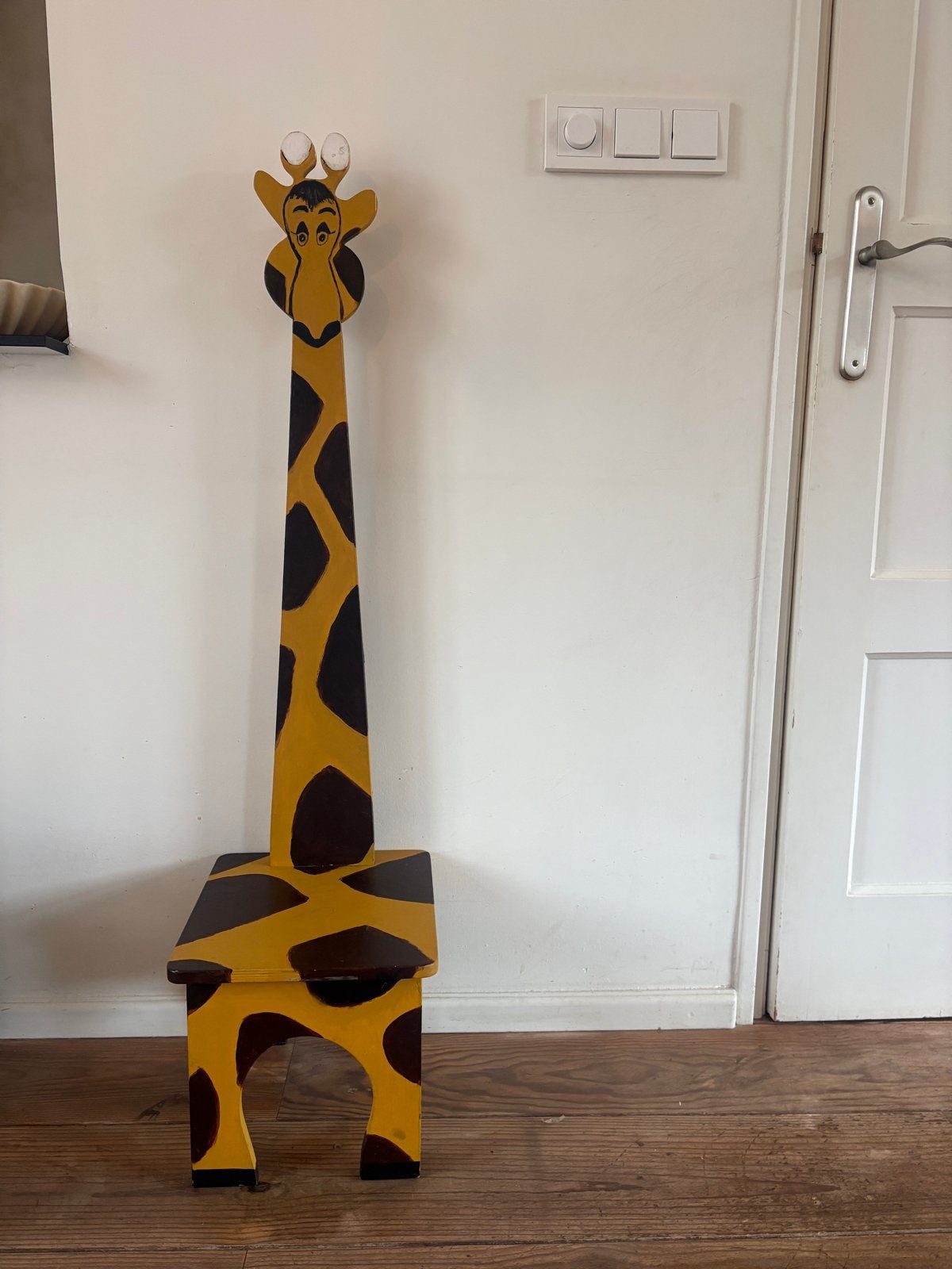 Leuke Kinderstoel Giraffe - Handgemaakt en Uniek, Ophalen, Gebruikt, Overige typen