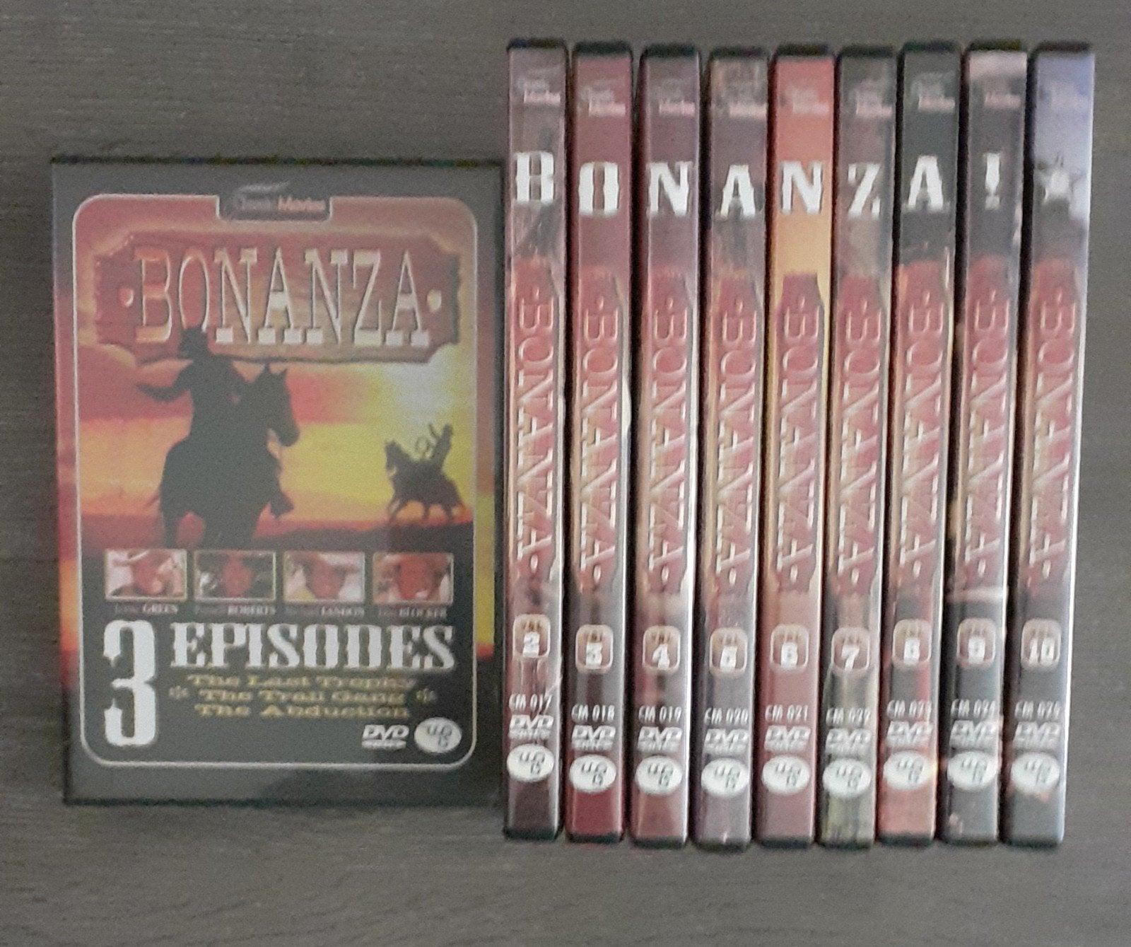 Bonanza DVD Collectie - 10 DVD's met 30 Afleveringen, Alle leeftijden, Nederlands, Ophalen of Verzenden, Inclusief doosje