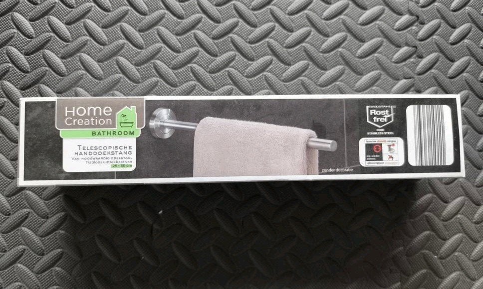 Telescopische Handdoekstang RVS, Huis en Inrichting, Badkamer | Badtextiel en Accessoires, Handdoekenrek, Overige merken, Nieuw