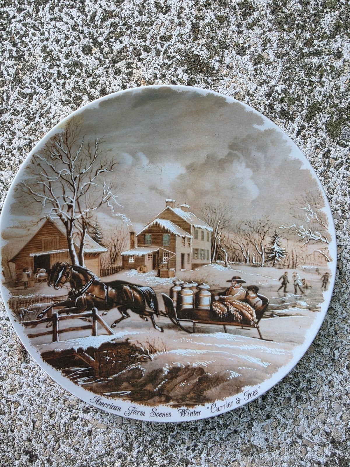 Bareuther Bavaria bord paarden, Antiek en Kunst, Ophalen of Verzenden