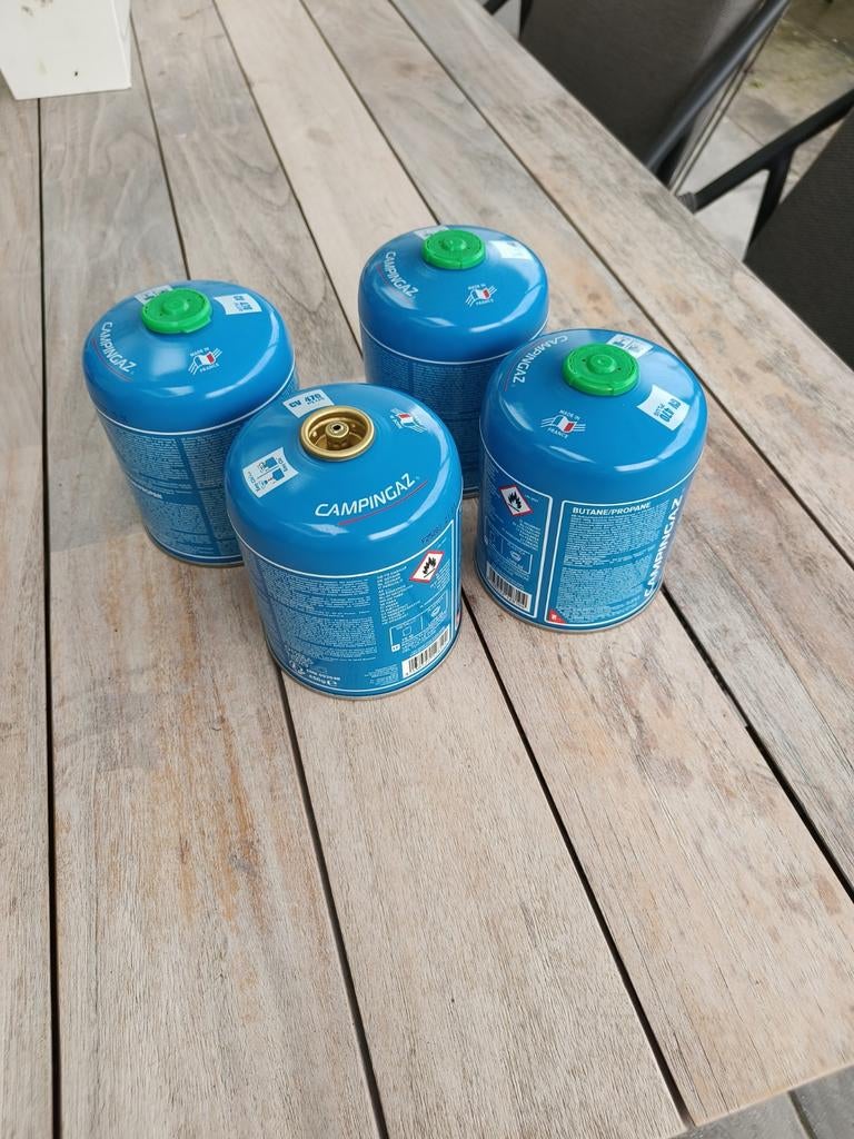 4 Campingaz CV470 plus gasflesjes, Ophalen of Verzenden