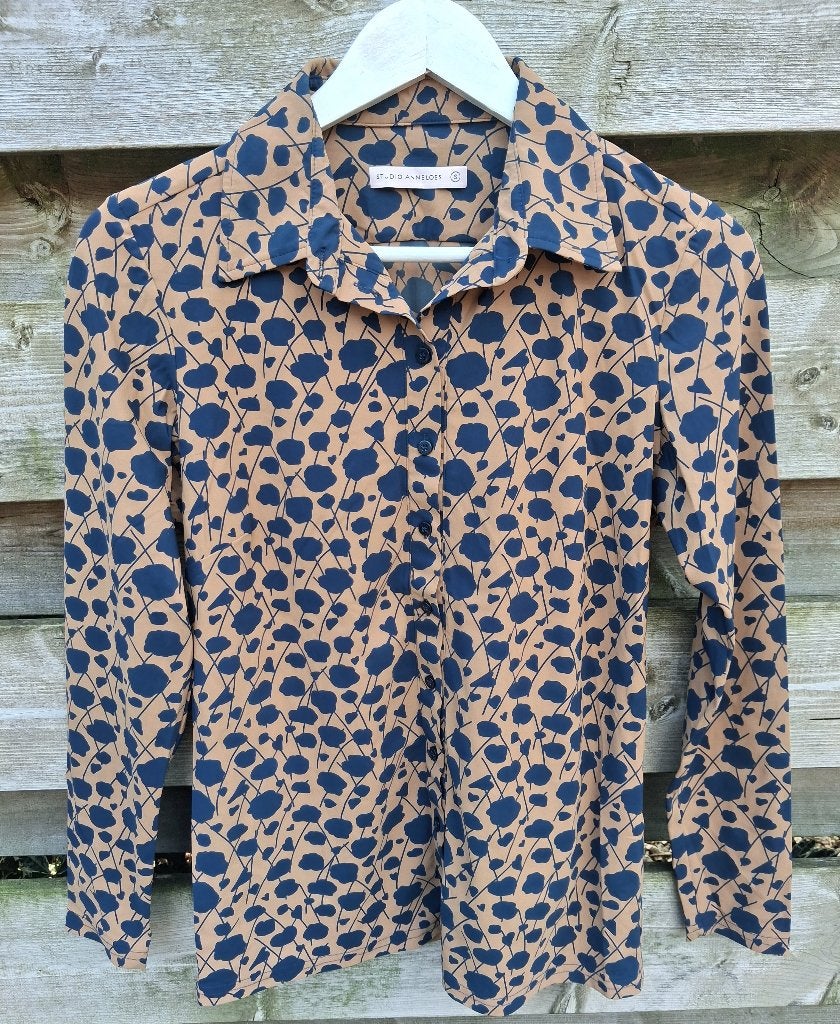 Studio Anneloes Poppy Cloud Blouse Maat S, Studio Anneloes, Bruin, Ophalen of Verzenden, Zo goed als nieuw
