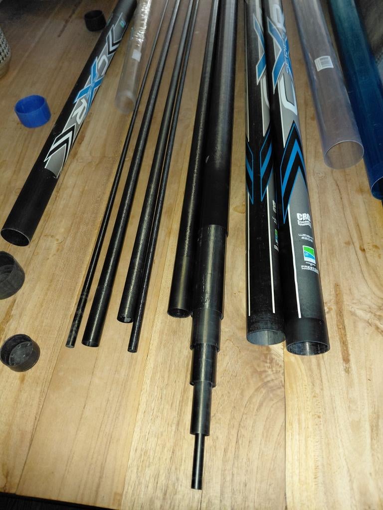Nieuwstaat preston m500 13m, Watersport en Boten, Hengelsport | Witvissen, Ophalen of Verzenden, Zo goed als nieuw, Vaste hengel