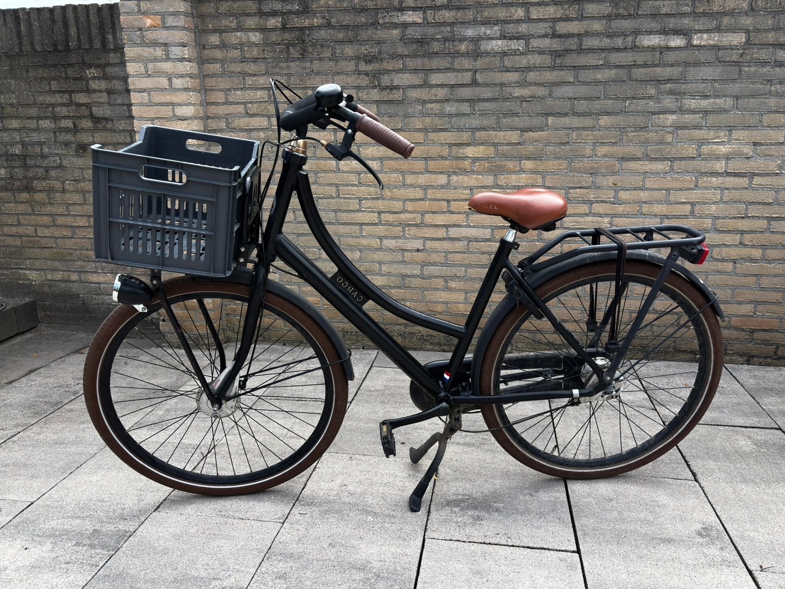 Fiets Cortina zwart, Gebruikt, Versnellingen, Trommelrem, Ophalen