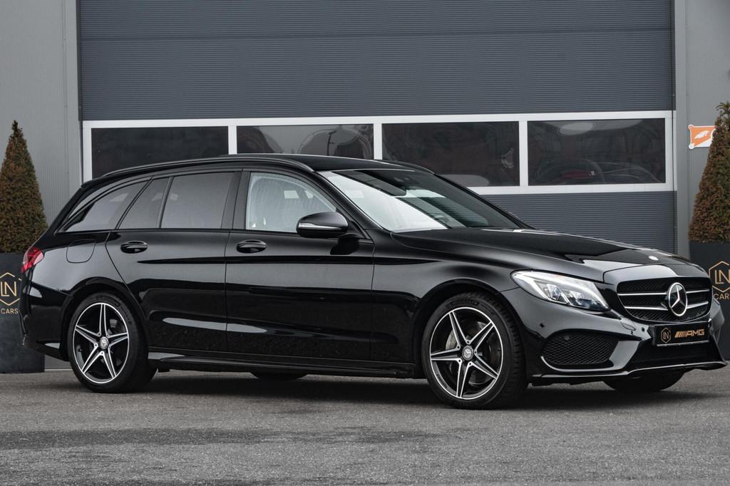Mercedes C-klasse Estate 400 4MATIC |Pano|Leder|Burmester, Automaat, Met garantie (alle), Automatische klimaatregeling, Vierwielaandrijving