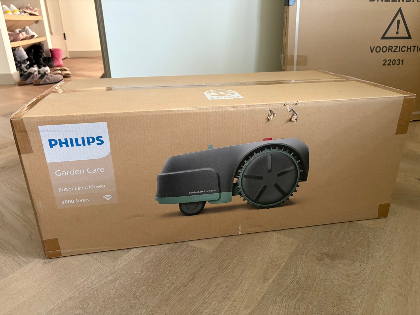 Nieuwe Philips RSL3000 robotmaaier, Ophalen of Verzenden, Nieuw, 20 tot 25 cm, Bestuurbaar via app