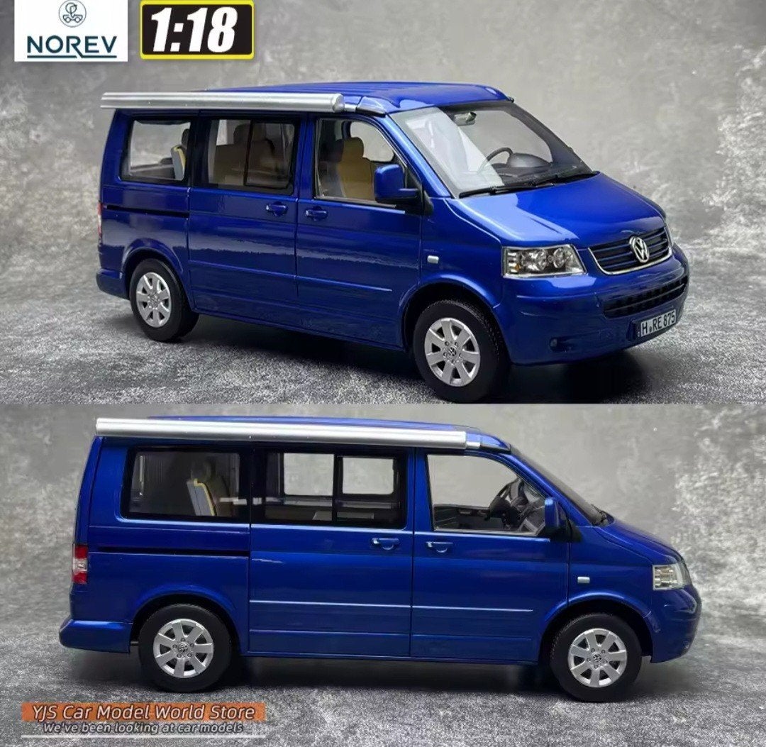 1:18 Volkswagen Transporter T5 Camper California 2003 Norev, Ophalen of Verzenden, Nieuw, Auto, Norev