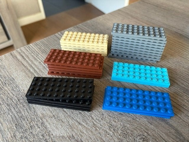 lego grondplaatjes 4x10 in 6 kleuren, Kinderen en Baby's, Speelgoed | Duplo en Lego, Ophalen of Verzenden, Nieuw, Grondplaat, Lego