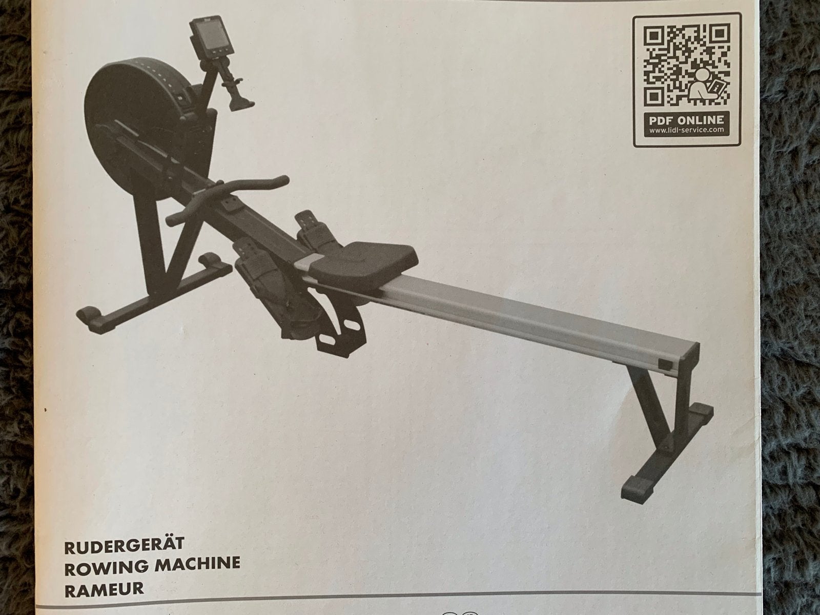 Crivit Roeitrainer met handleiding - Zo goed als nieuw € 100, Sport en Fitness, Fitnessapparatuur, Ophalen, Benen, Zo goed als nieuw