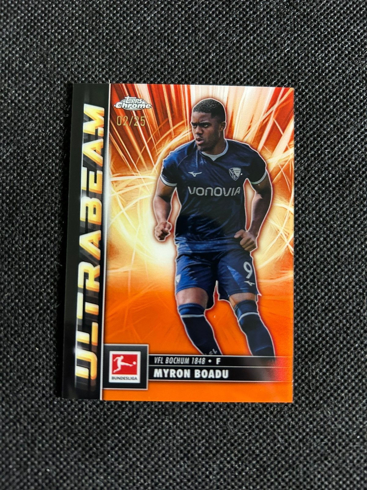 Myron Boadu /25, Verzamelen, Ophalen of Verzenden, Zo goed als nieuw, Buitenlandse clubs, Spelerskaart