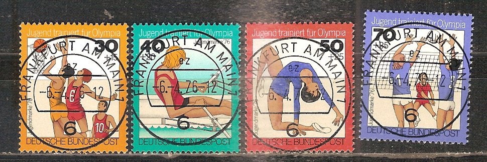 BRD 882-885, Postzegels en Munten, Ophalen of Verzenden, BRD, Gestempeld