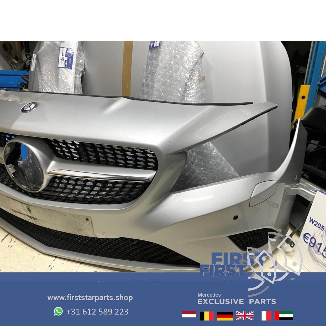 W117 CLA VOORKOP ONDERDELEN Origineel Mercedes ZILVER GRIJS, Auto-onderdelen, Carrosserie en Plaatwerk, Gebruikt, -, Voor, Ophalen of Verzenden
