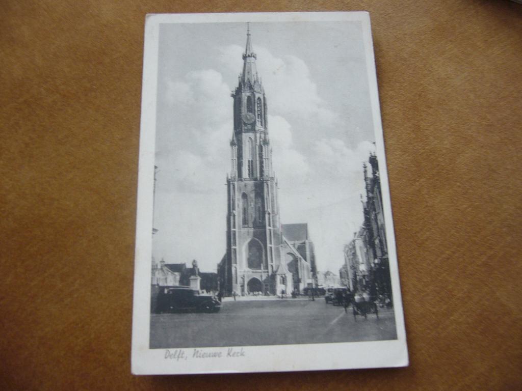 DELFT  =  NIEUWE KERK    1944, Ophalen of Verzenden, 1940 tot 1960, Gelopen, Zuid-Holland
