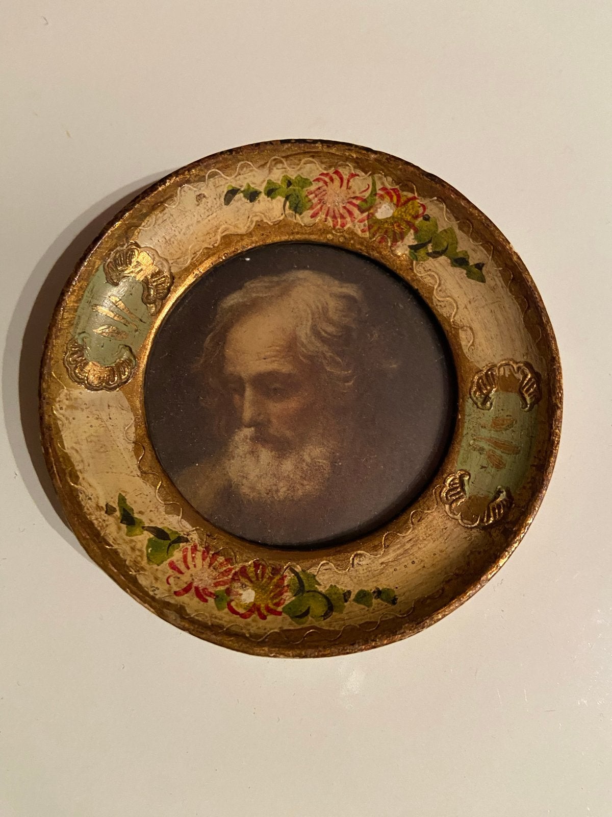 Antiek Portret in Sierlijke Lijst, Ophalen of Verzenden