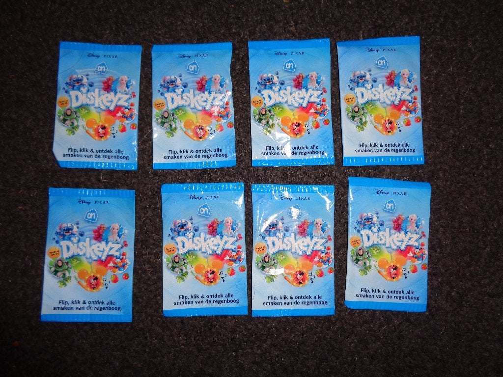 8 AH ALBERT HEIJN DISNEY DISKEYZ SEALED DICHT VERPAKT, Verzamelen, Albert Heijn, Ophalen