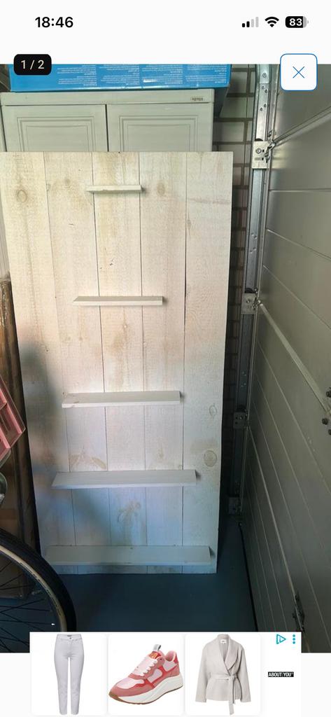 Steigerhouten wandplank, Ophalen, Zo goed als nieuw