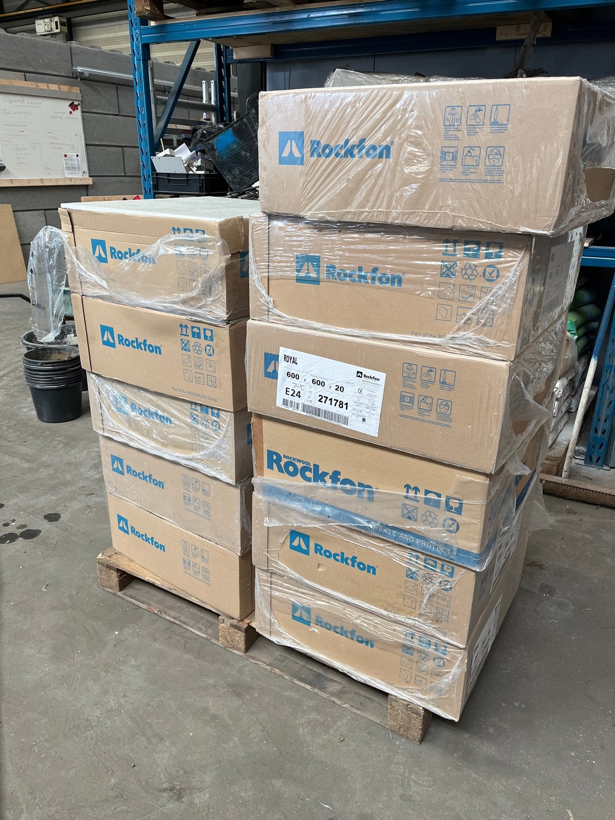 Rockfon Royal E24 Plafondplaten wit 600x600x20mm - 47m², Doe-het-zelf en Verbouw, Ophalen, Nieuw