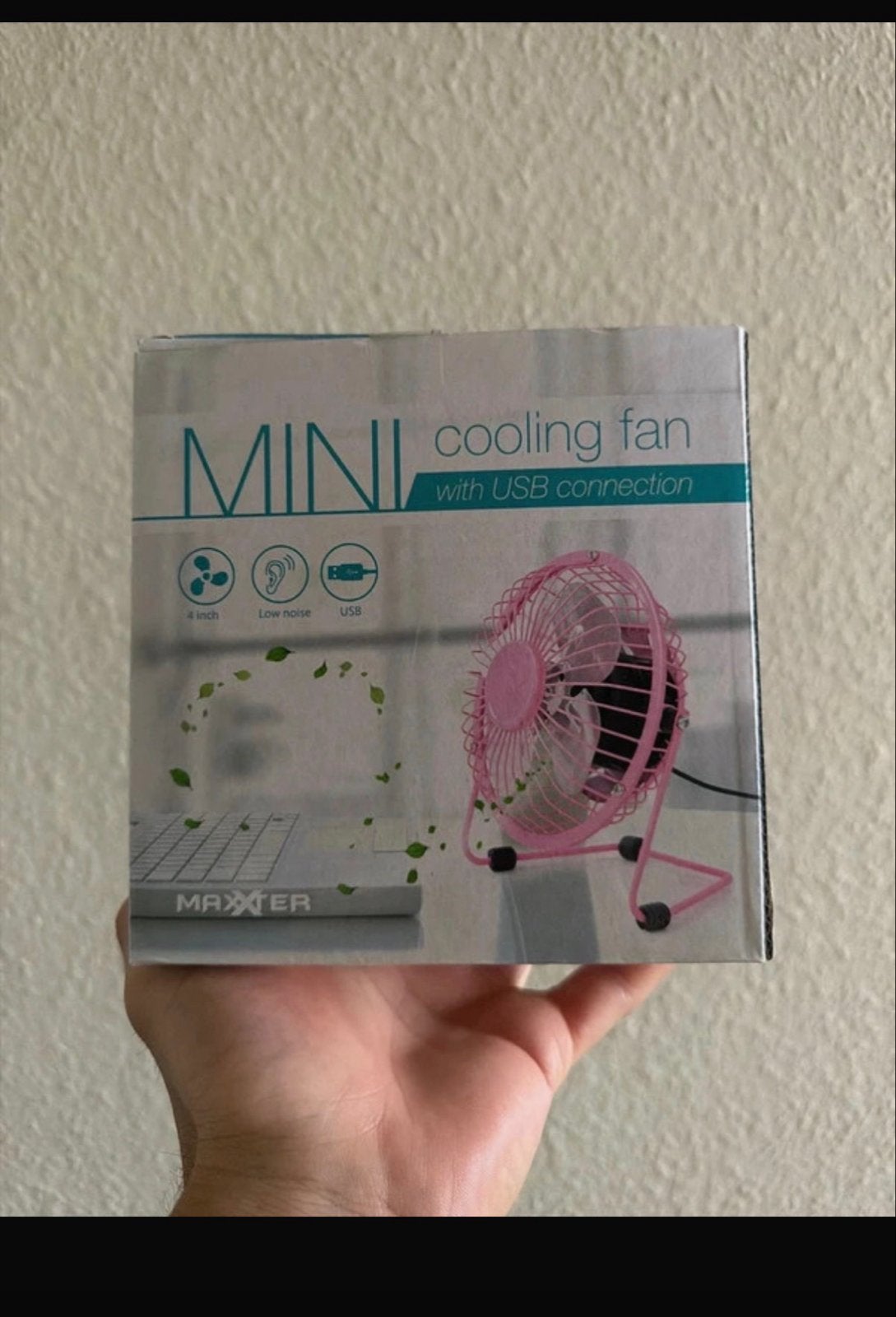 Mini USB Bureau Ventilator ROZE 4 Inch Stil & Compact, Ophalen of Verzenden, Nieuw