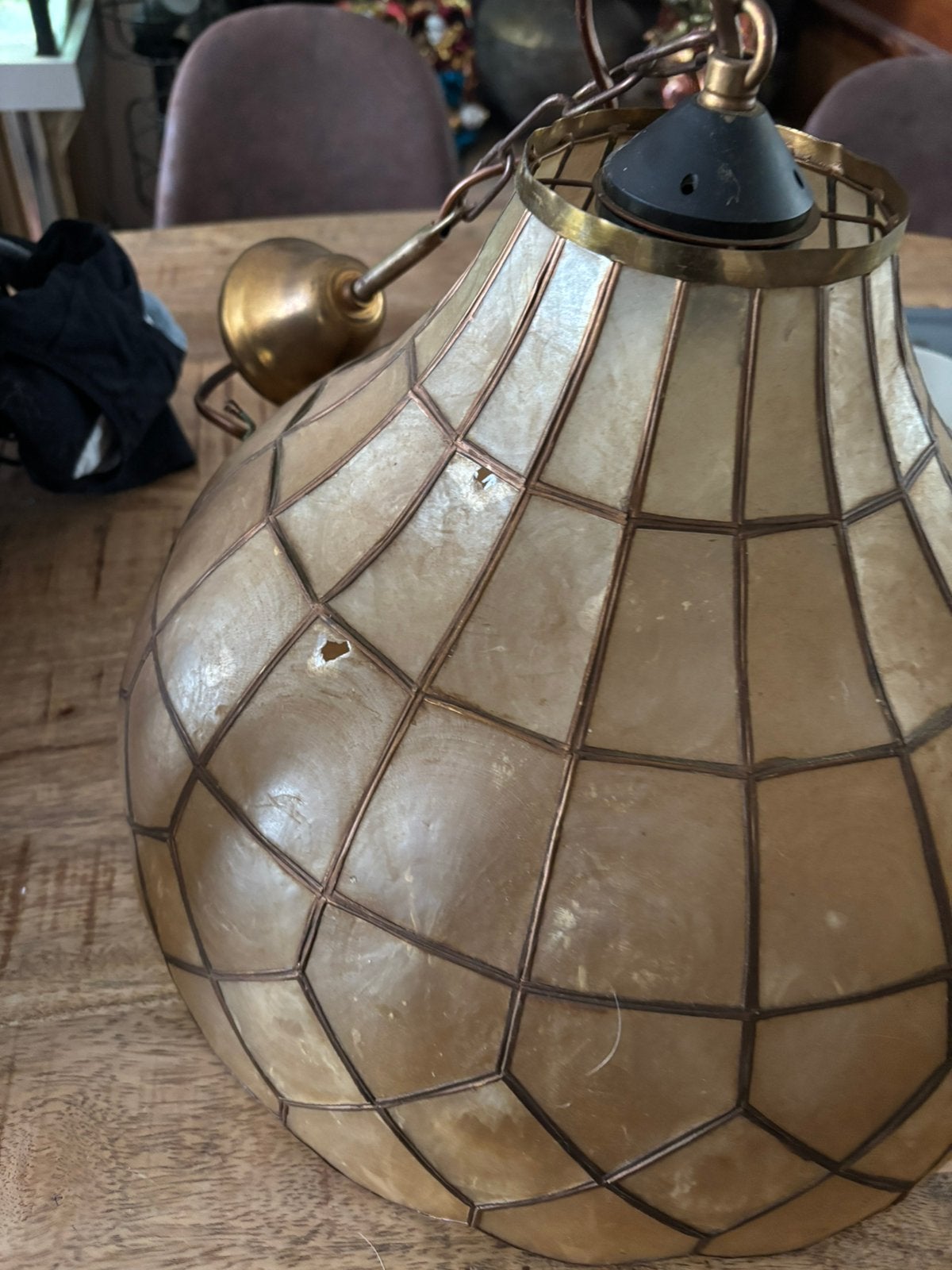 Tiffany lamp jaren 70, Huis en Inrichting, Ophalen, Gebruikt