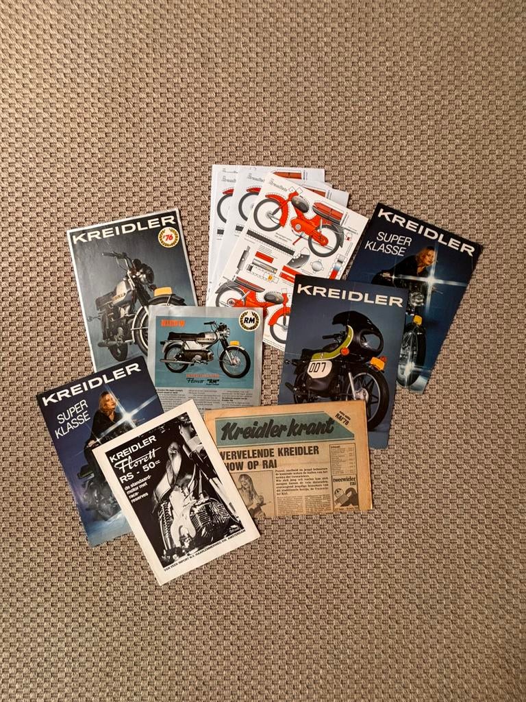 Kreidler folders jaren 70, Ophalen of Verzenden, Zo goed als nieuw