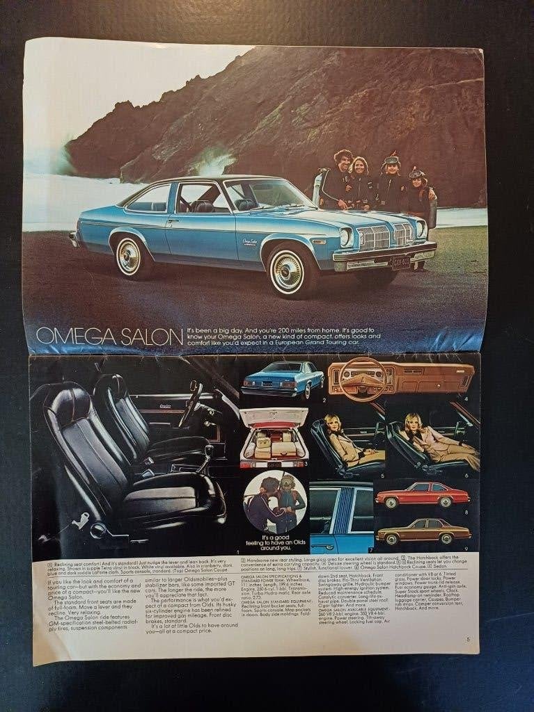 OLDSMOBILE 1975 dealer brochure folder origineel U.S.A., Ophalen of Verzenden, Zo goed als nieuw, Overige merken