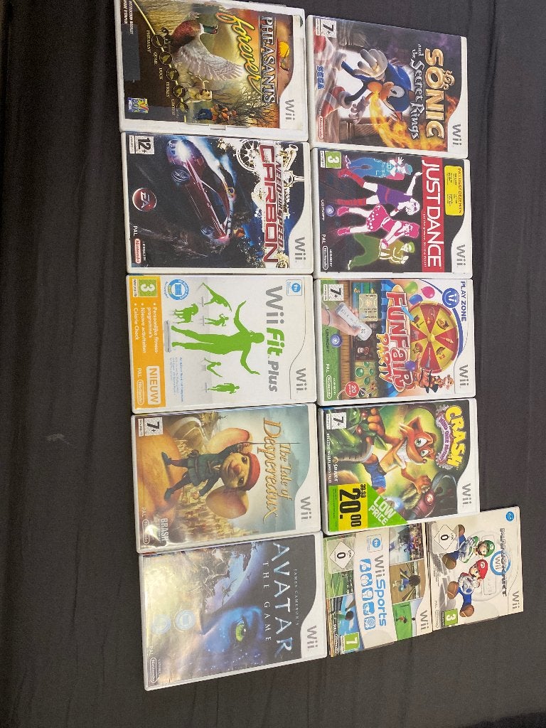 Wii spellen cd's te koop, Ophalen, Overige typen, 6 tot 9 jaar, Overige typen