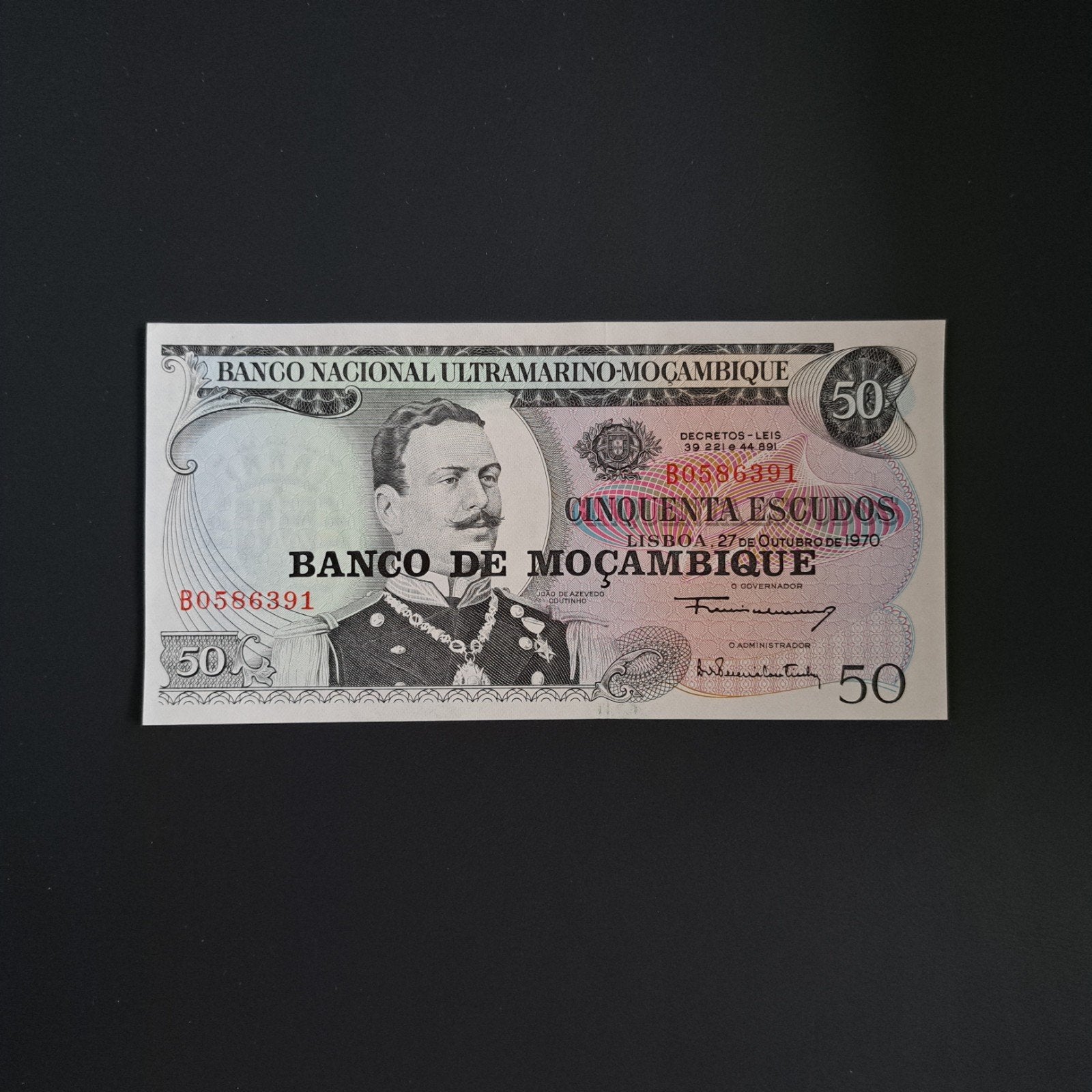 50 escudo Mozambique #012, Ophalen of Verzenden, Overige landen, Los biljet