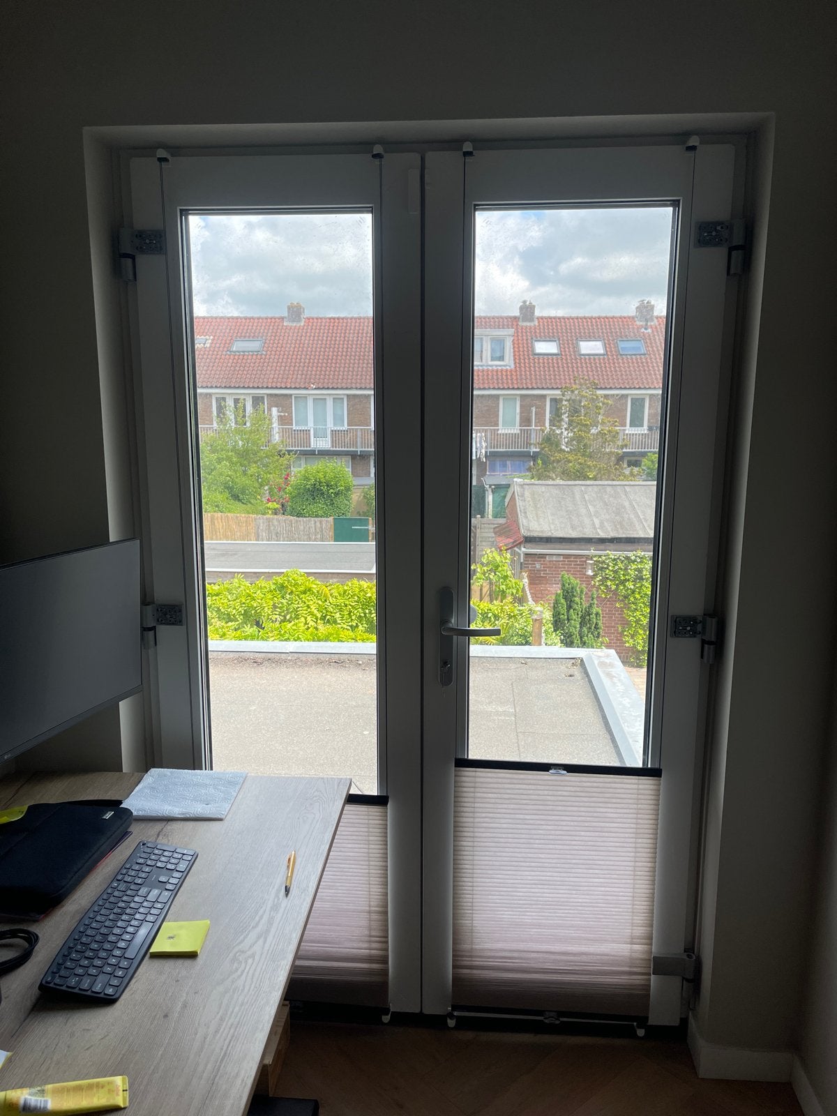 Trippel glas deur 142x220cm, Ophalen, Gebruikt, 120 cm of meer, 215 cm of meer