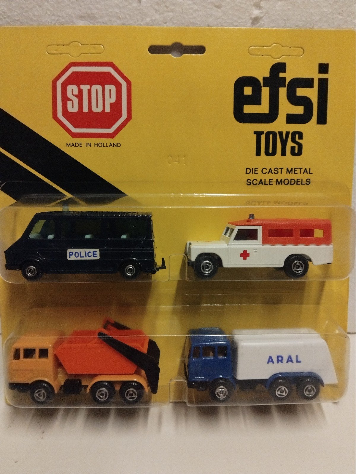 7 stuks EFSI blister Land Rover AFord ambulance Fiat Citroen, Ophalen of Verzenden, Zo goed als nieuw, Auto, Efsi