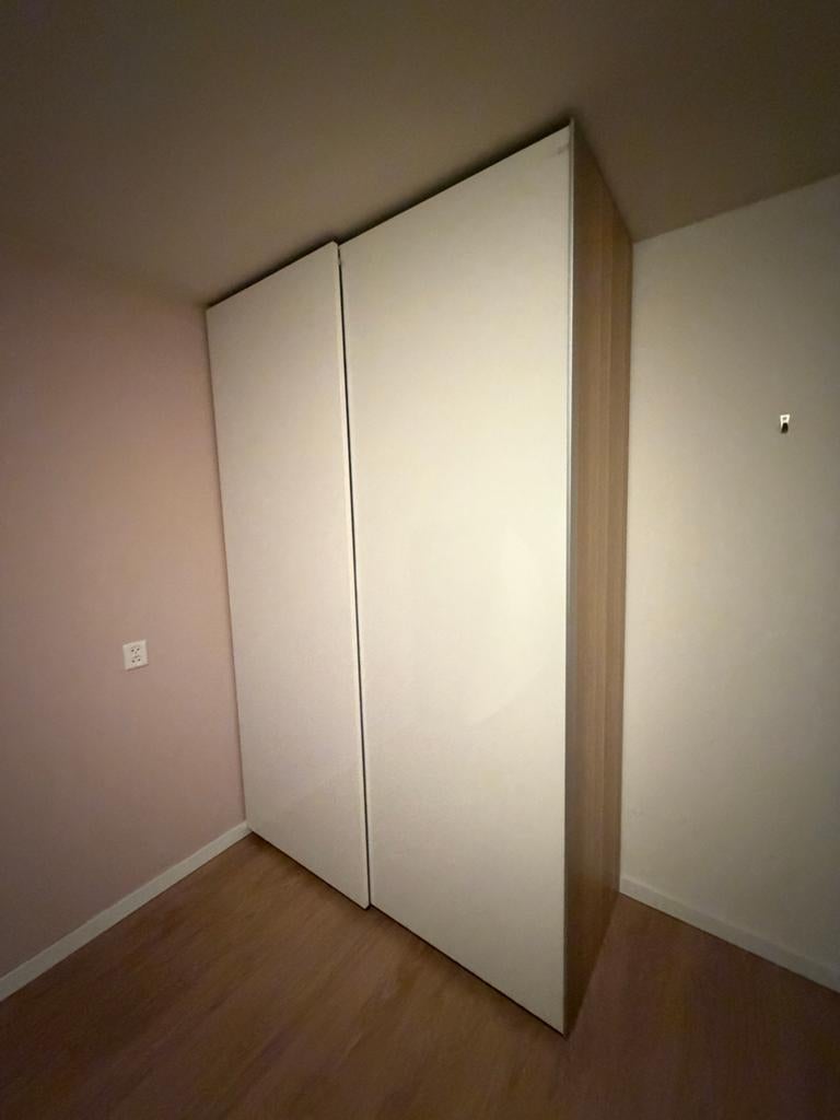 IKEA Pax kast met schuifdeuren en planken, Huis en Inrichting, Kasten | Kledingkasten, Gebruikt, 200 cm of meer, Overige houtsoorten