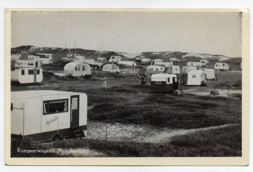 Nes Ameland Kampeerwagens 1960, Ophalen of Verzenden, 1960 tot 1980, Gelopen, Waddeneilanden
