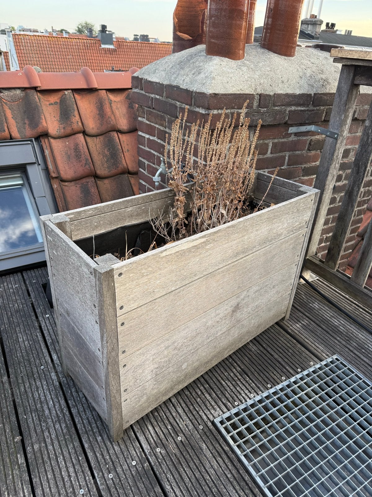 Diverse maten houten plantenbakken, Ophalen, Gebruikt, Balkon, 60 tot 100 cm