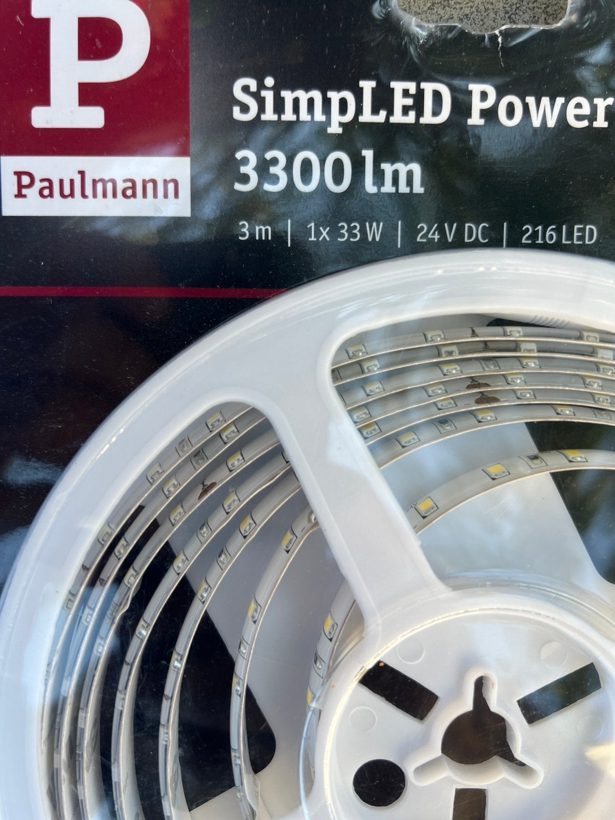 Paulmann SimpLED Power LED strip 3m, 4000K, dimbaar, Wit, Verzenden, Dimbaar, Nieuw
