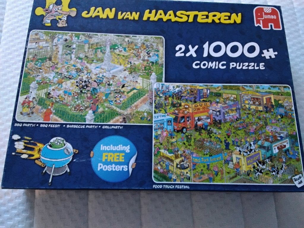 Jan van Haasteren: combidoos, Ophalen, 500 t/m 1500 stukjes, Zo goed als nieuw, Legpuzzel