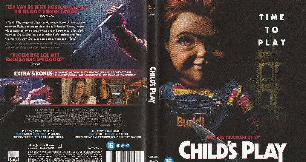 Child's play blu ray ( ned. ondert. ), Cd's en Dvd's, Blu-ray, Ophalen of Verzenden, Zo goed als nieuw, Horror