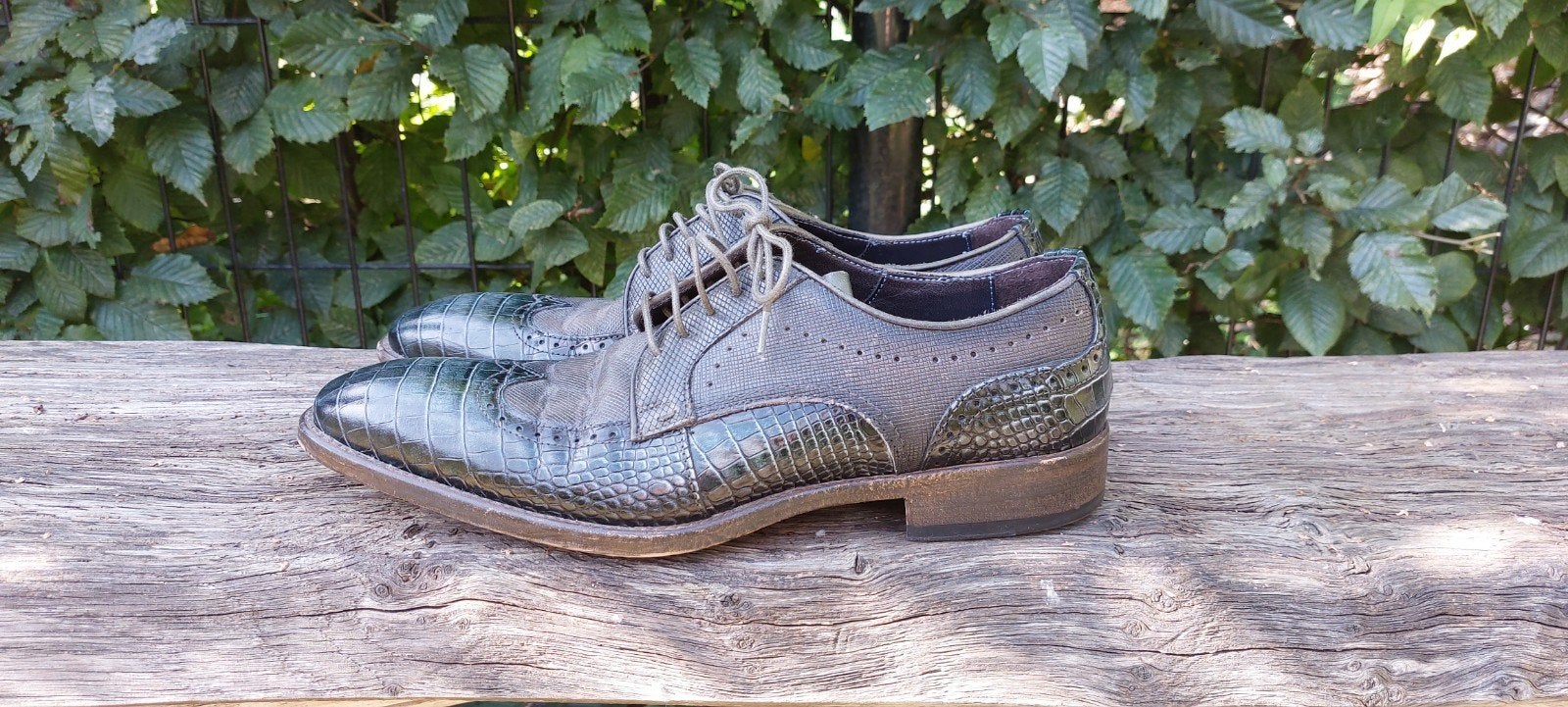 Giorgio 1958 Herenschoenen Maat 42 Groen Crocoprint, Overige kleuren, Giorgio 1958, Ophalen of Verzenden, Zo goed als nieuw