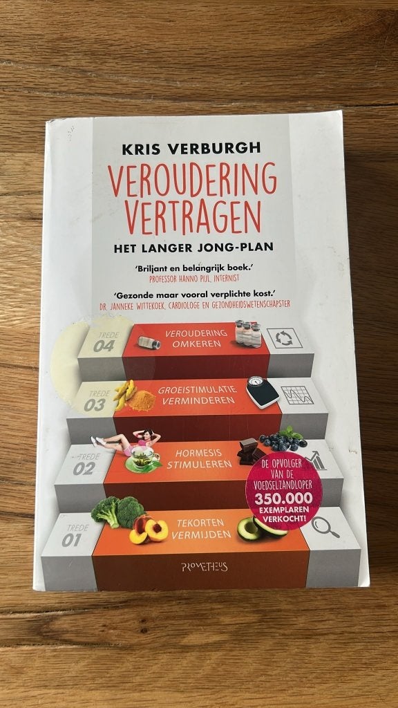 Veroudering Vertragen: Het Langer Jong-Plan - Kris Verburgh, Zo goed als nieuw, Gezondheid en Conditie, Kris Verburgh, Ophalen of Verzenden