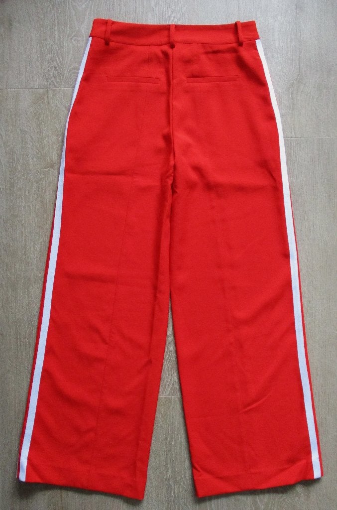ICHI leuk trendy rode broek wijde pijpen 36, Verzenden, Nieuw, Maat 36 (S), Lang