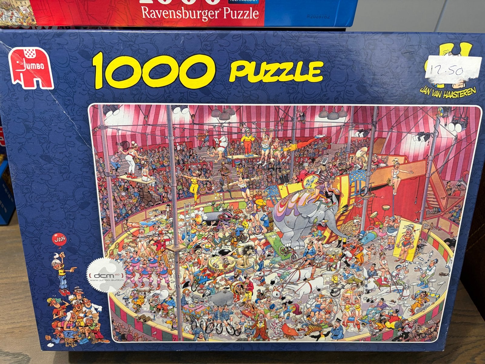 Jan van Haasteren 1000 stukjes Circus Puzzel, Ophalen, 500 t/m 1500 stukjes, Gebruikt, Legpuzzel