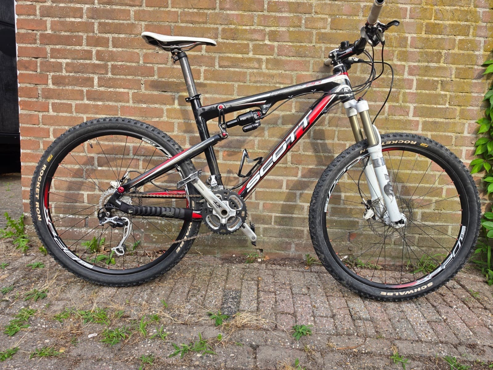 Scott Spark 20 volledig geveerde carbon MTB, 26 inch, maat M, Gebruikt, Fully, Schijfrem, Ophalen