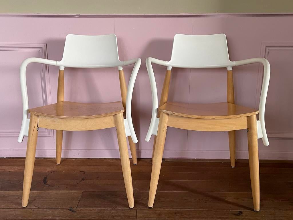 2 IKEA PS Slingra designstoelen - Ehlen Johansson, Ophalen, Gebruikt, Twee, Wit