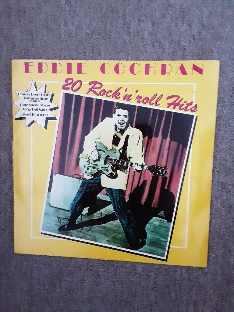 vinyl lp Eddie Cochran 20 rock 'n' roll hits, LP, Gebruikt, Originele persing, Ophalen of Verzenden