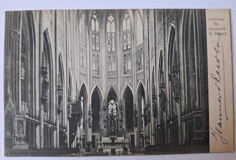 AK - Hertogenbosch - Interieur St Janskerk sBosch (1910), Verzenden, Voor 1920, Gelopen, Noord-Brabant