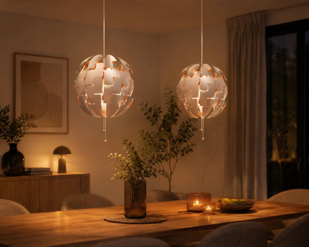 IKEA lampen, Huis en Inrichting, Lampen | Hanglampen, Ophalen of Verzenden, Gebruikt, Overige materialen, Minder dan 50 cm