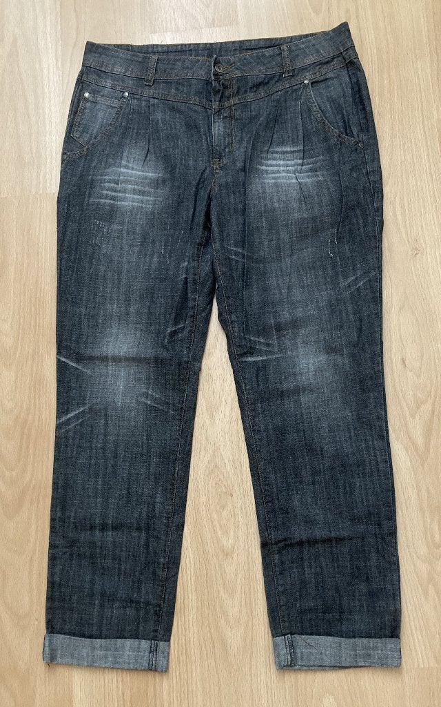 Zwart enkel jeans broek mt 44 Best Connections / HEINE, Kleding | Dames, Zwart, Maat 42/44 (L), Ophalen of Verzenden, Zo goed als nieuw