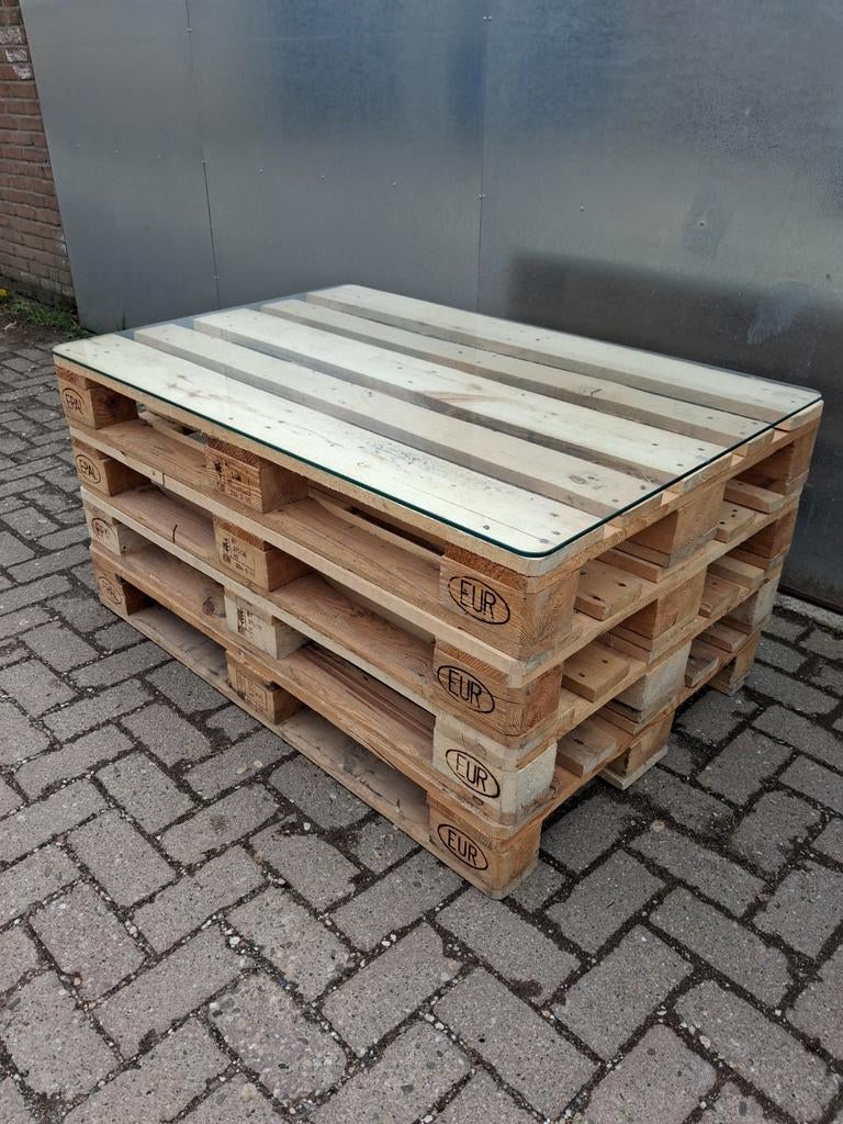 Buitentafel Salontafel van europallet, Doe-het-zelf en Verbouw, Hout en Planken, Ophalen, Minder dan 25 mm, Plank, Minder dan 200 cm