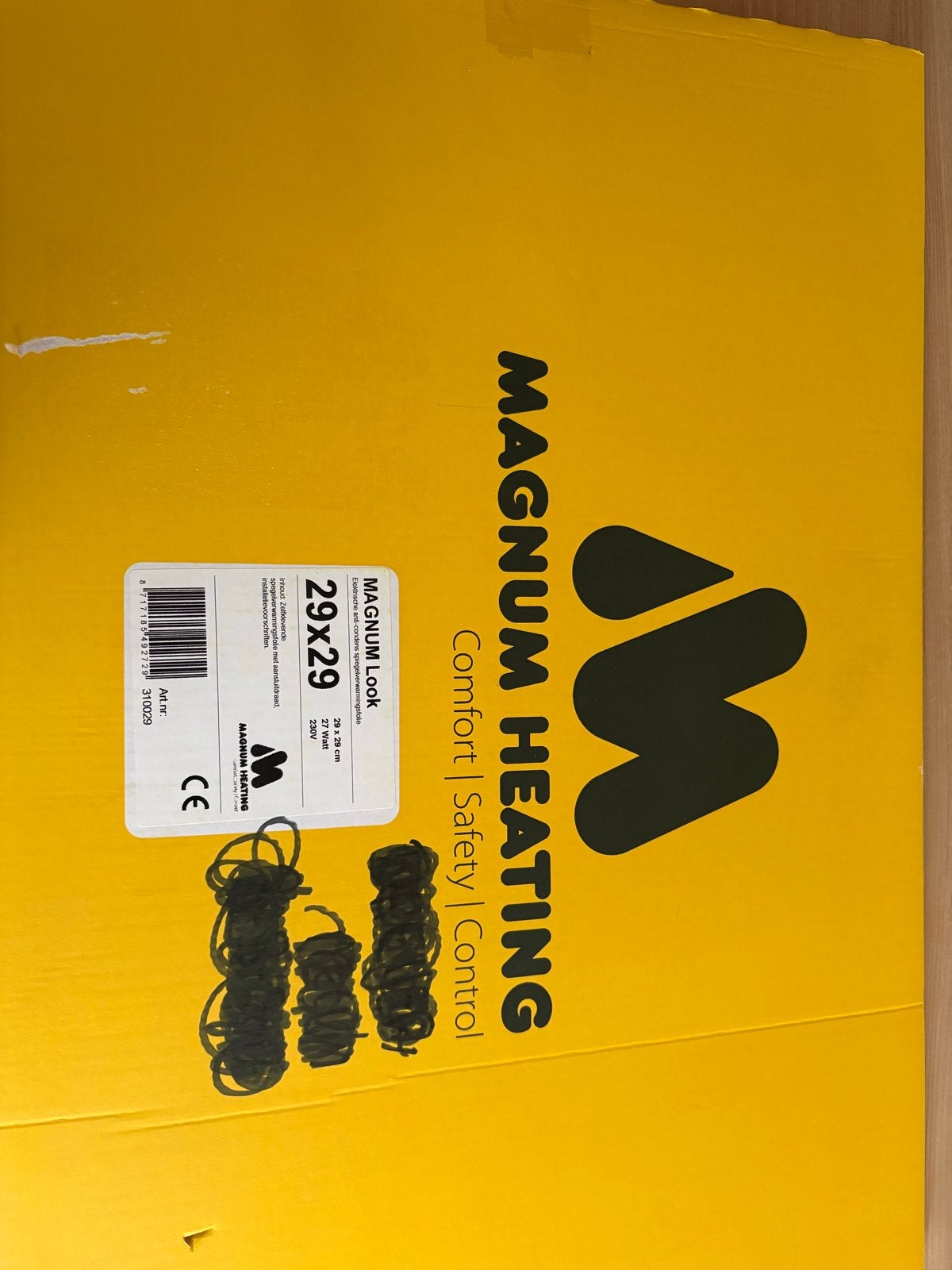 Magnum Heating Spiegelverwarmer 29x29 cm - Nieuw, Minder dan 30 cm, Overige typen, Nieuw, Minder dan 60 cm